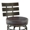 Armen Living Natya Swivel Counter or Bar Stool in Mocha Finish with Brown Faux Leather 840254333659 - alternate 10